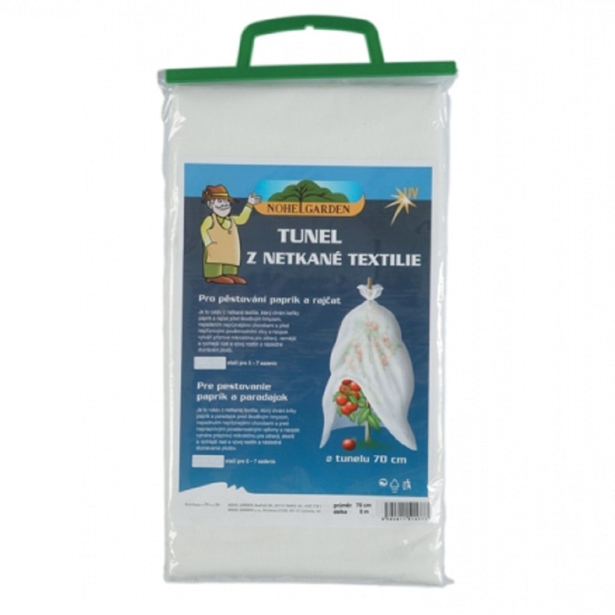 Textília na rýchlenie biela - tunel 1,4 x 5 m