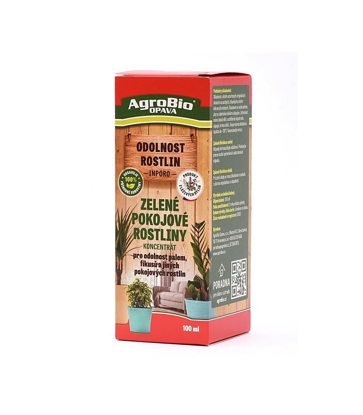 Koncentrát na zelené izbové rastliny - AgroBio - ochrana rastlín - 100 ml