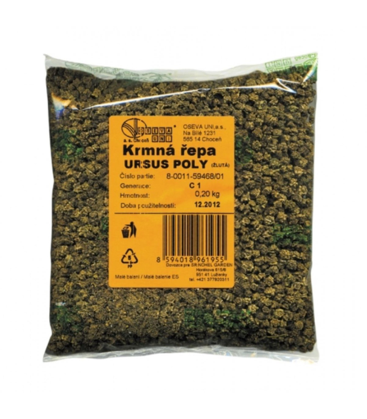 Kŕmna repa Ursus Poly žlutá - Beta vulgaris - semená kŕmnej repy - 0,2 kg