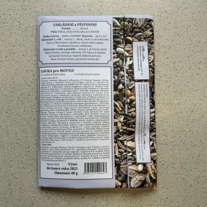 Kvetinová lúka pre motýle - Planta Naturalis - osivo lúčnych kvetov - 40 g