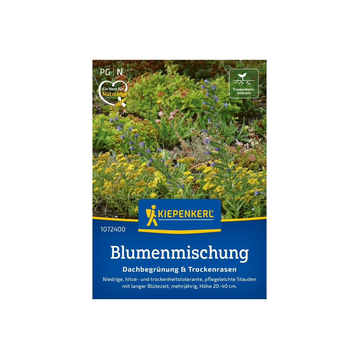 Zmes kvetín - Zelená strecha a suché miesta - semená Kiepenkerl - 1 ks