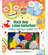 Semienkové kvetinové konfetti - okrúhle - Sperli - 1 ks