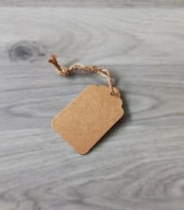 Menovka na darčeky papierová - darčekové doplnky - 1 ks