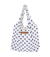 Bavlnená taška s modrými bodkami - Strömshaga AB - 1 ks