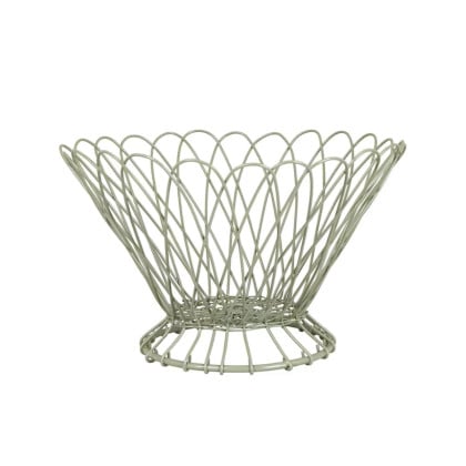 Drôtený košík - zelený - Strömshaga AB - 1 ks