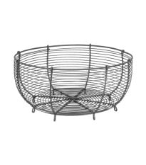 Dekoratívny zinkový drôtený kôš - okrúhly - Strömshaga AB - 1 ks