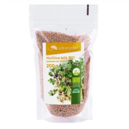 BIO Horčica biela - Sinapis albumu - bio semená na klíčenie - 200 g
