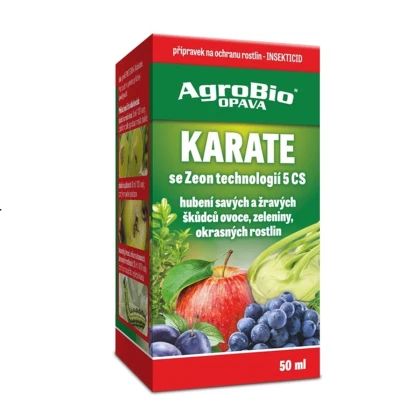 Karate so Zeon technológiou proti škodcom - ochrana rastlín - AgroBio Opava - 50 ml