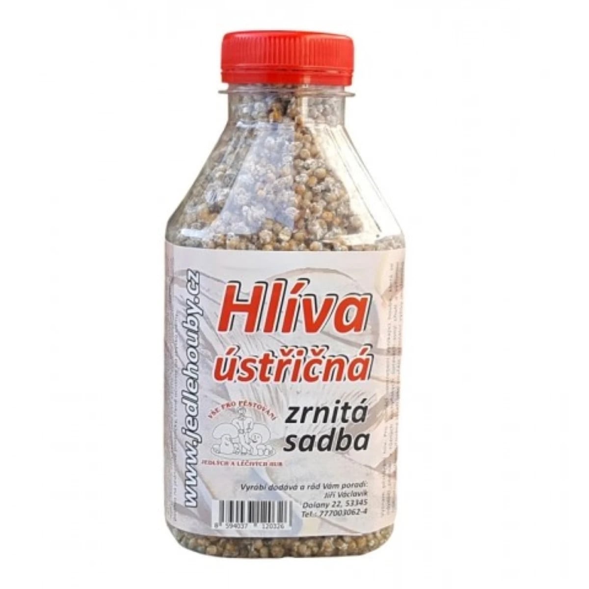 Hliva ustricová - zrnitá sadba - Pleurotus ostreatus - sadba - 500 ml