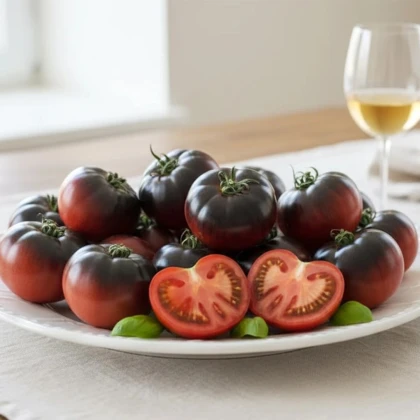 BIO Paradajka tyčková Black Beauty - Solanum lycopersicum - bio semená paradajky - 7 ks