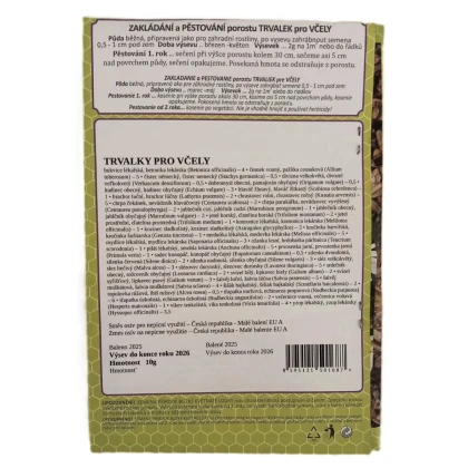 Kvetinová trváca lúka pre včely - Plata Naturalis - osivo lúčnych kvetov - 10 g