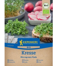 Mikrozelenina - microgreen - náhradné pláty bio žeruchy - 3 ks
