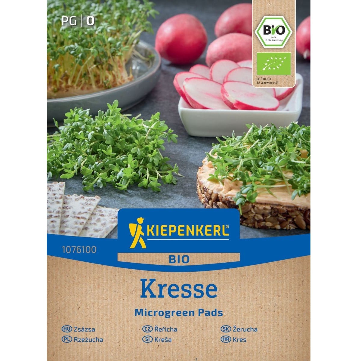Mikrozelenina - microgreen - náhradné pláty bio žeruchy - 3 ks