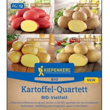 BIO sadbové zemiaky – 4 druhy – rozmanitosť – predaj bio sadby