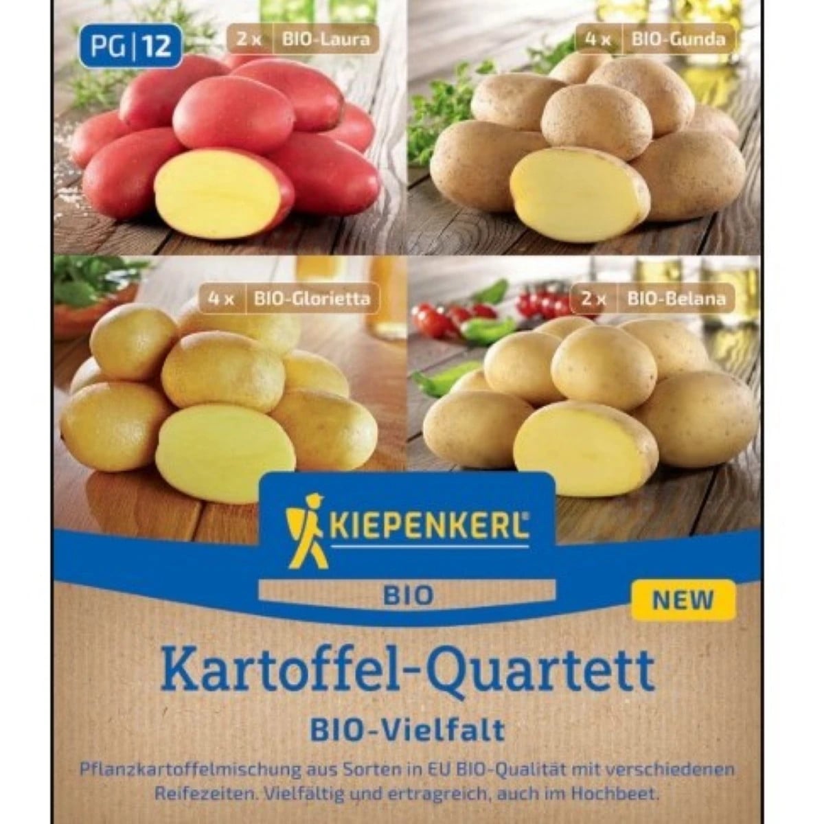 BIO sadbové zemiaky – 4 druhy – rozmanitosť – predaj bio sadby