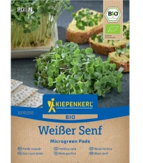 Mikrozelenina - microgreen - náhradné pláty bio horčica - 3 ks