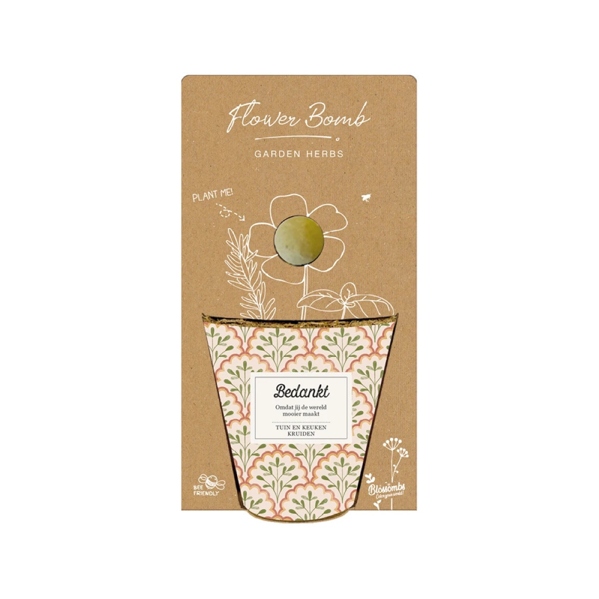 Darčeková súprava - Grow kit - zmes na pestovanie byliniek - Blossombs - 1 ks