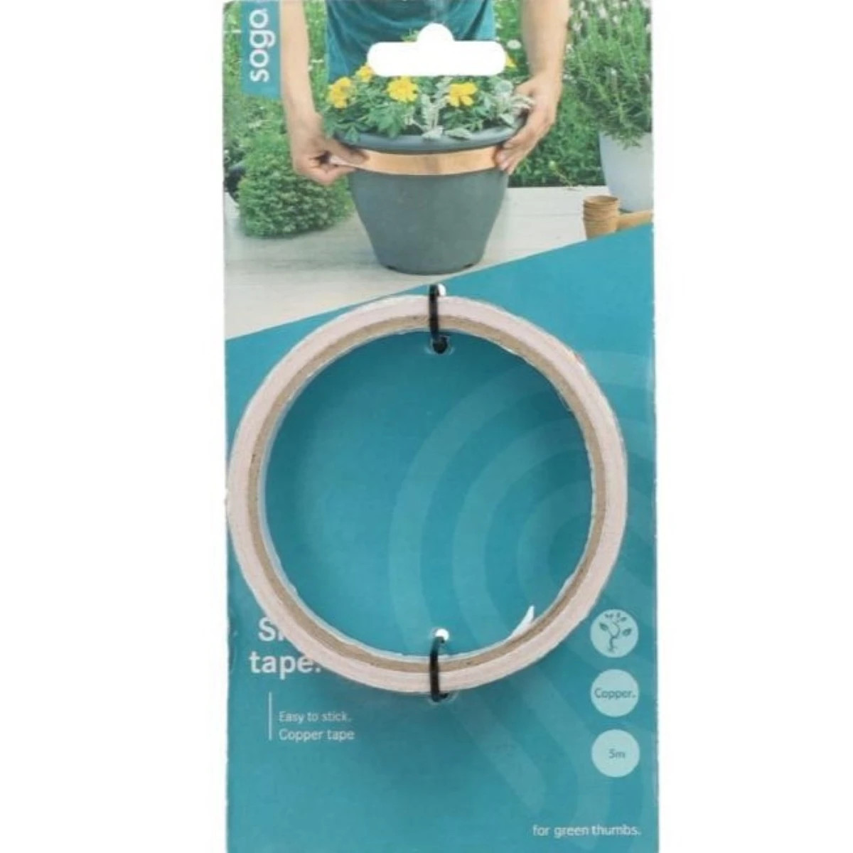 Medená páska proti slimákom - SOGO - ochrana rastlín - 5 m - 1 ks