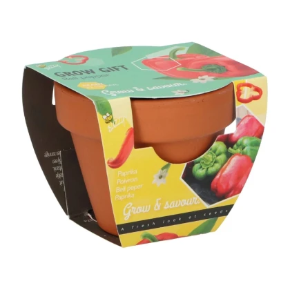 Buzzy Grow Gifts - Minisúprava na pestovanie papriky - Pieterpik - 1 ks