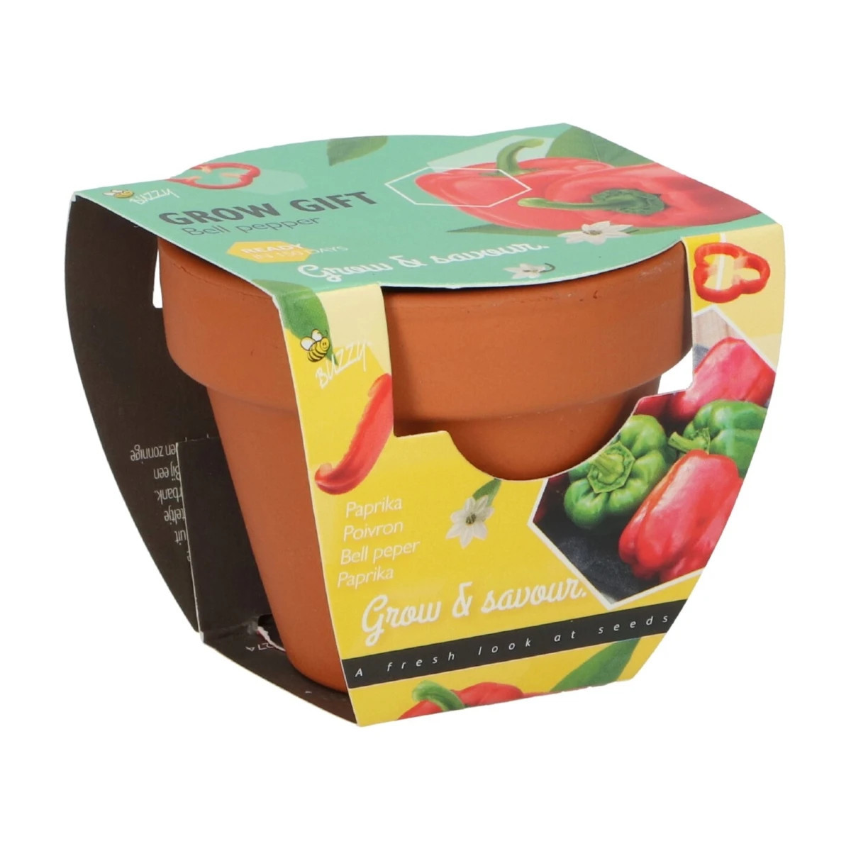 Buzzy Grow Gifts - Minisúprava na pestovanie papriky - Pieterpik - 1 ks