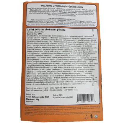 Lúčne kvety pre obohatenie porastu - Planta Naturalis - osivo lúčnych kvetov - 40 g