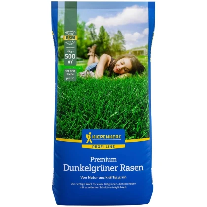 Tmavozelený trávnik Premium Profi Line – trávna zmes – Kiepenkerl