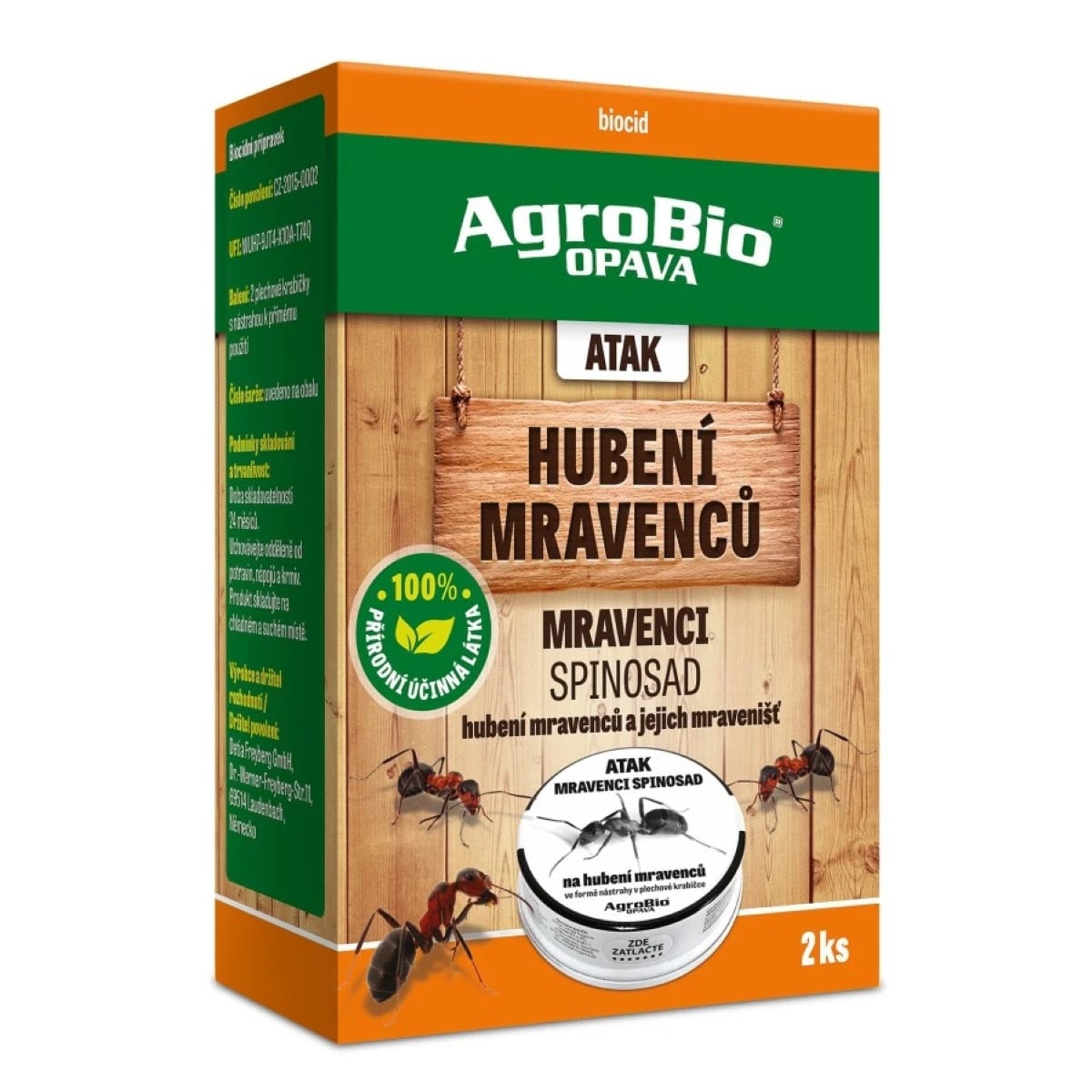 ATAK Hubenie mravcov - AgroBio - ochrana proti hmyzu - 2 ks