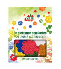 Semienkové kvetinové konfetti - v tvare kvetu - Sperli - 1 ks