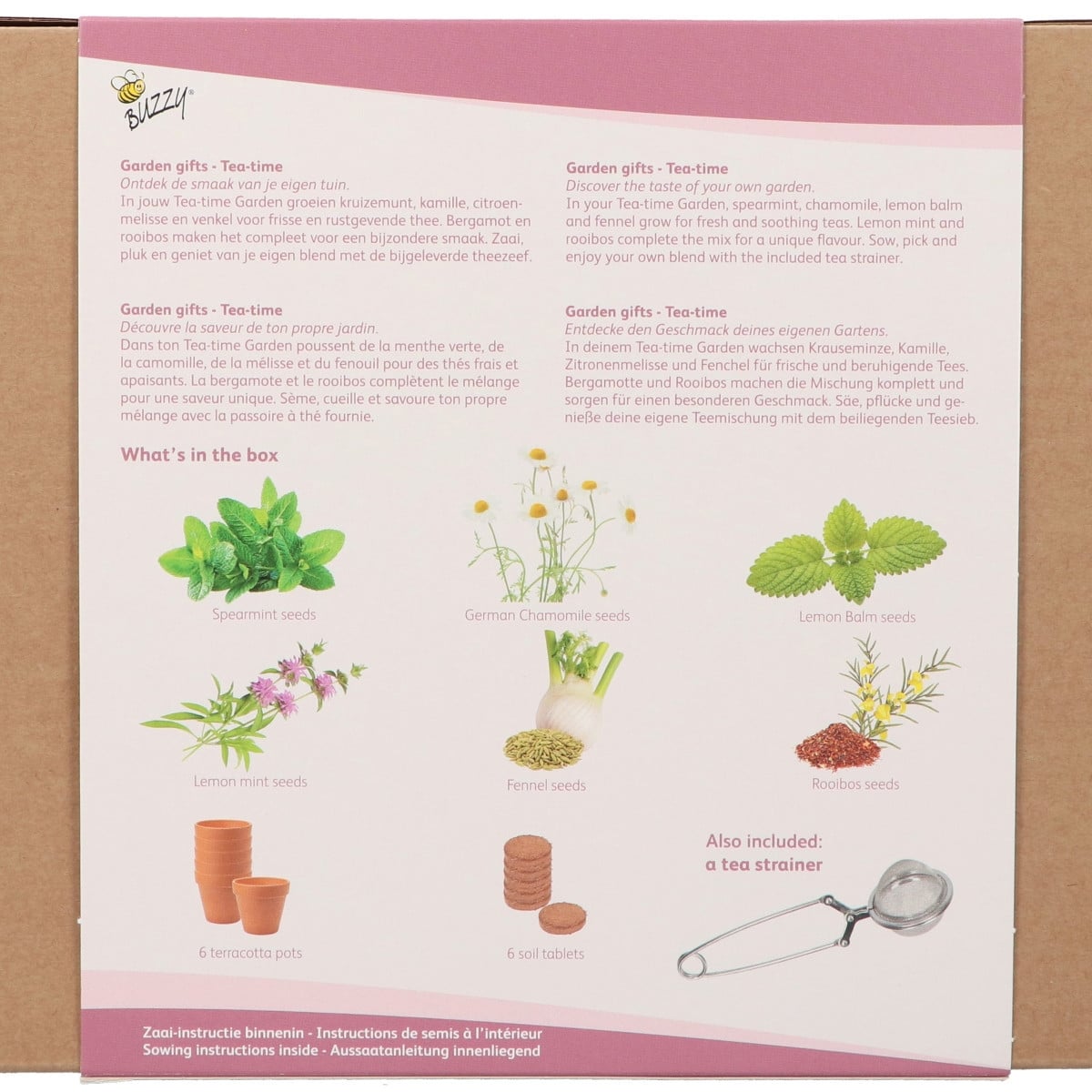 Buzzy Garden Gift - Darčeková súprava Čajová záhradka - Pieterpik - 1 balenie