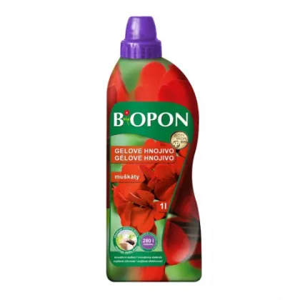 Gélové Biopon hnojivo na muškáty - 0,5 l