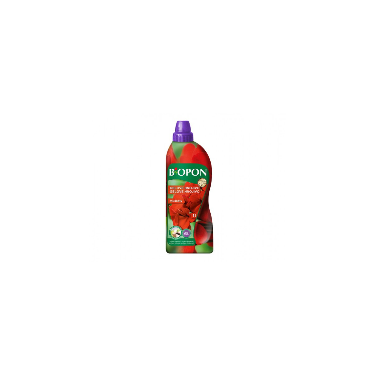 Gélové Biopon hnojivo na muškáty - 0,5 l