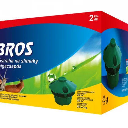 Nástraha na slimáky vrátane náplne - Bros - 2 ks