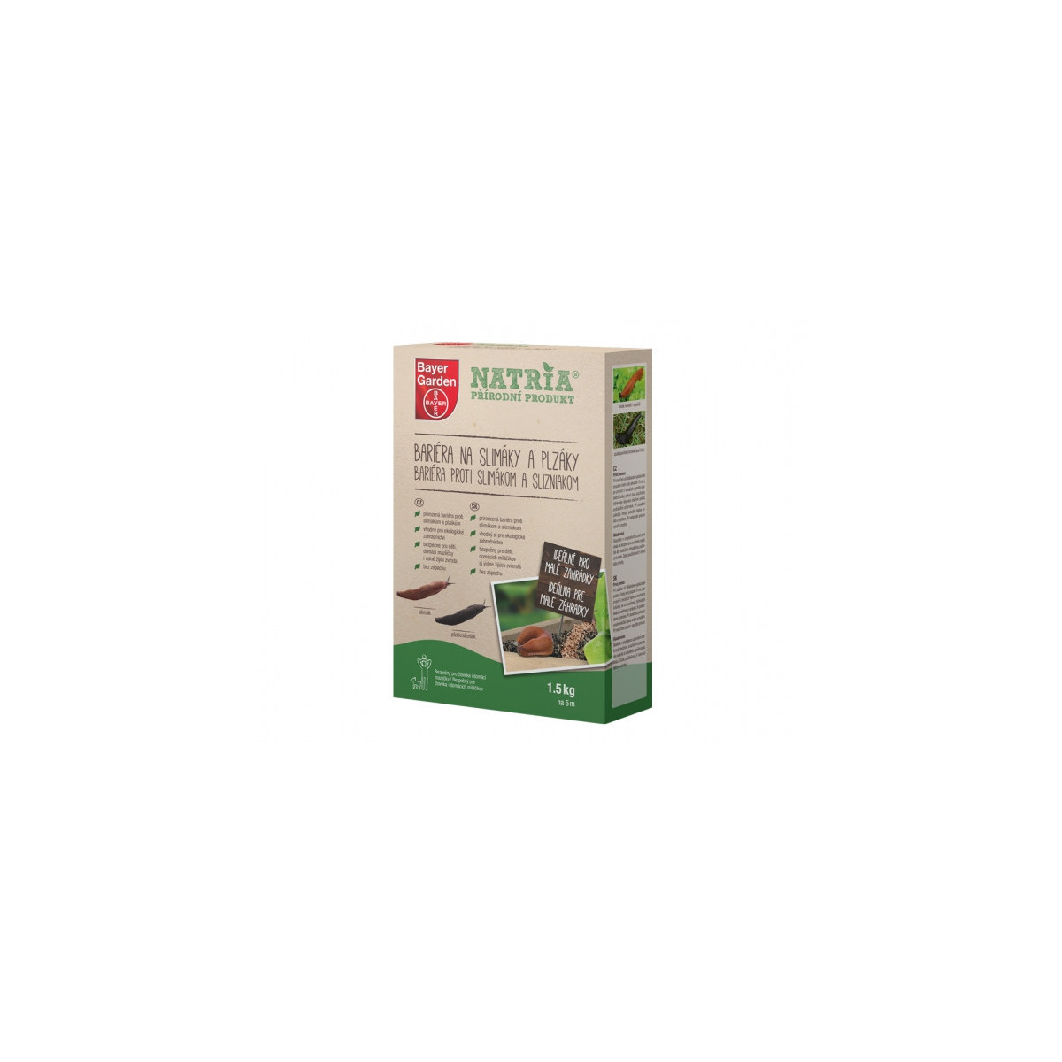 Bariéra proti slimákom a slizniakom - NATRIA Prírodný produkt - 1,5 kg