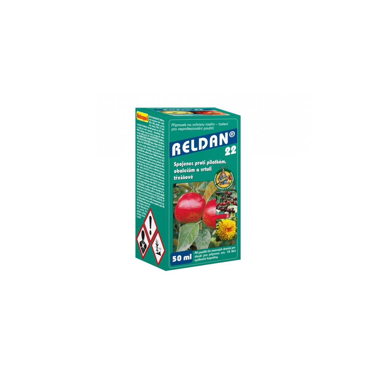 Reldan proti piliarkam, obaľovačom a vrtivke čerešňovej - 50 ml
