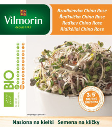 BIO semená na klíčky - Reďkovka China Rose - Vilmorin - 10 g