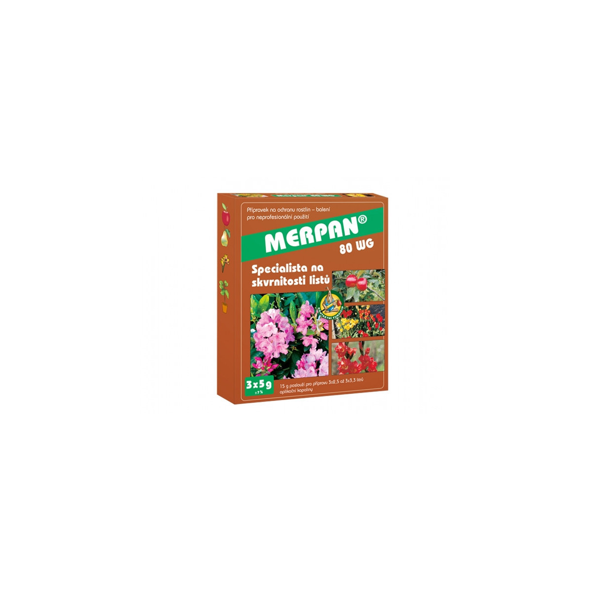 Merpan - fungicíd proti bakteriálnym a hubovým ochoreniam - 3 x 5 g