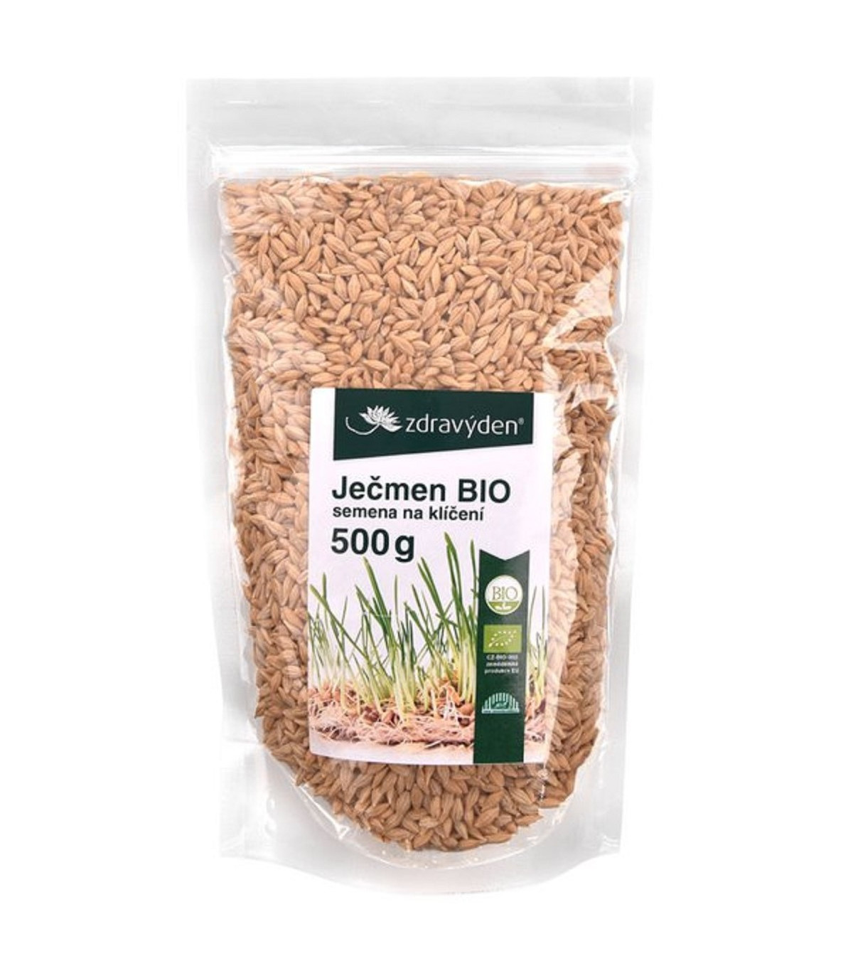 BIO Jačmeň - Hordeum vulgare - bio semená na klíčenie - 500 g