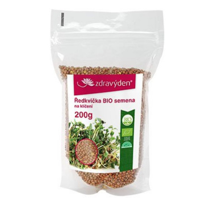 BIO reďkovka - bio semená na klíčenie - 200 g