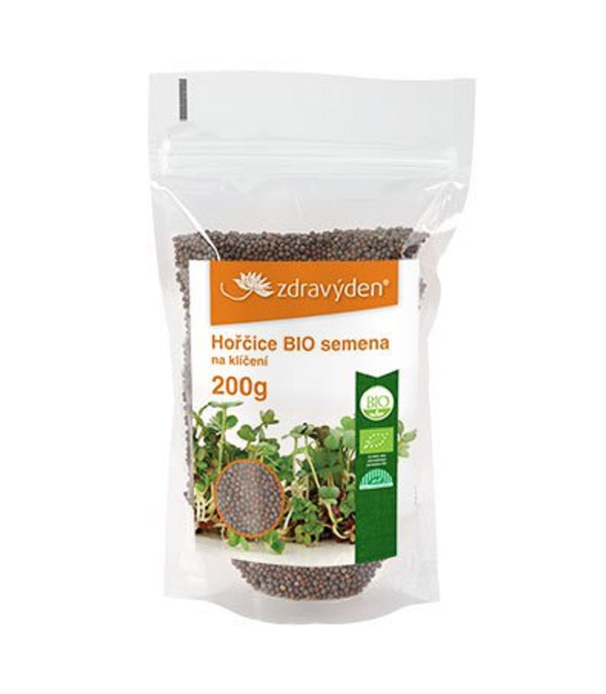 BIO horčica - bio semená na klíčenie - 200 g