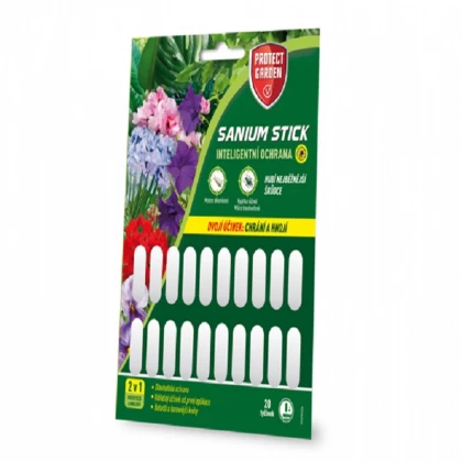Sanium Stick tyčinky - ochrana proti voškám a moliciam - Protect garden - ochrana rastlín - 20 ks