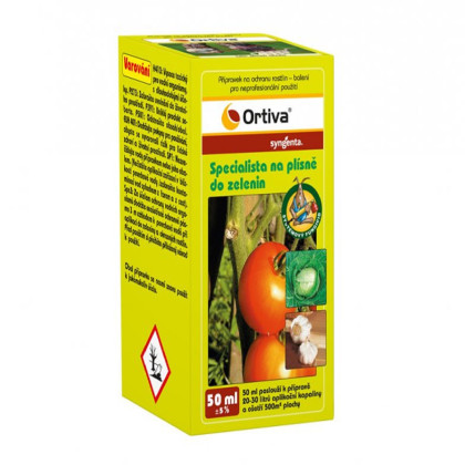 Ortiva - špecialista na zeleninovú pleseň - Syngenta - ochrana rastlín - 50 ml