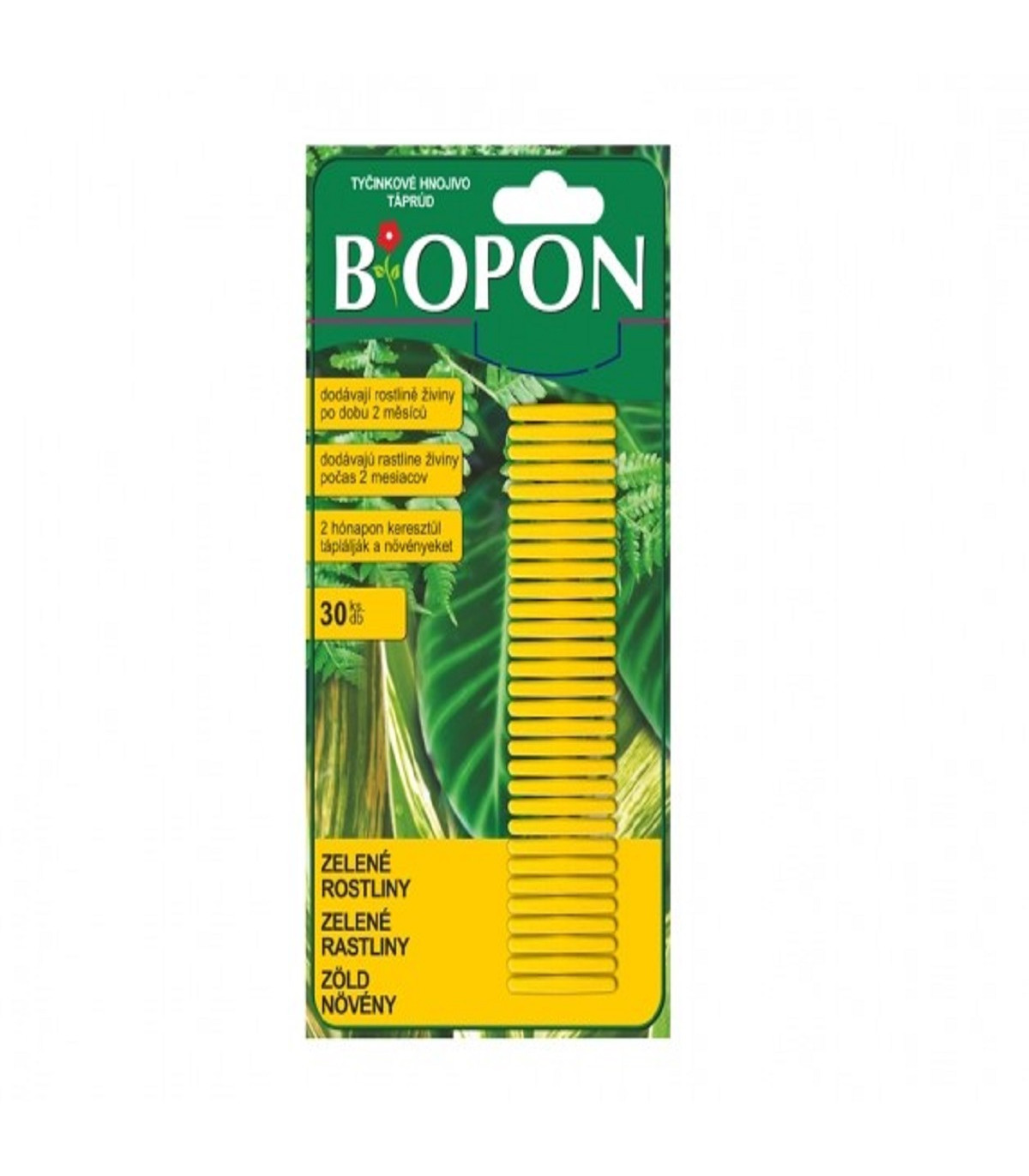 Tyčinkové hnojivo pre zelené rastliny - BoPon - 30 ks