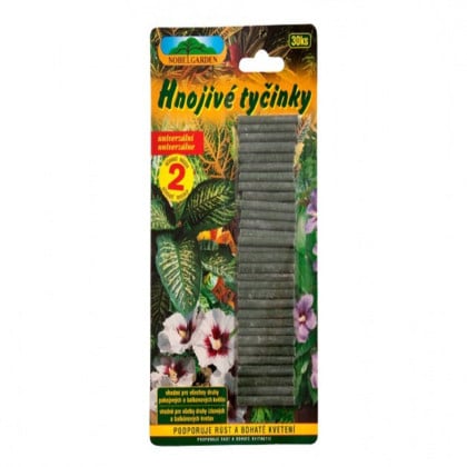 Tyčinkové hnojivo pre izbové a balkónové rastliny - 30 ks