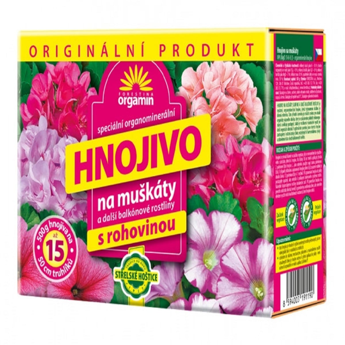 Hnojivo AG Biomin na muškáty - 500 g