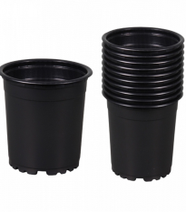 Kvetináč sadbový PREMIUM - čierny - 11 cm - 10 ks