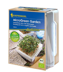 Microgreen Garden BIO - Štartovacia sada vrátane 4 plátov