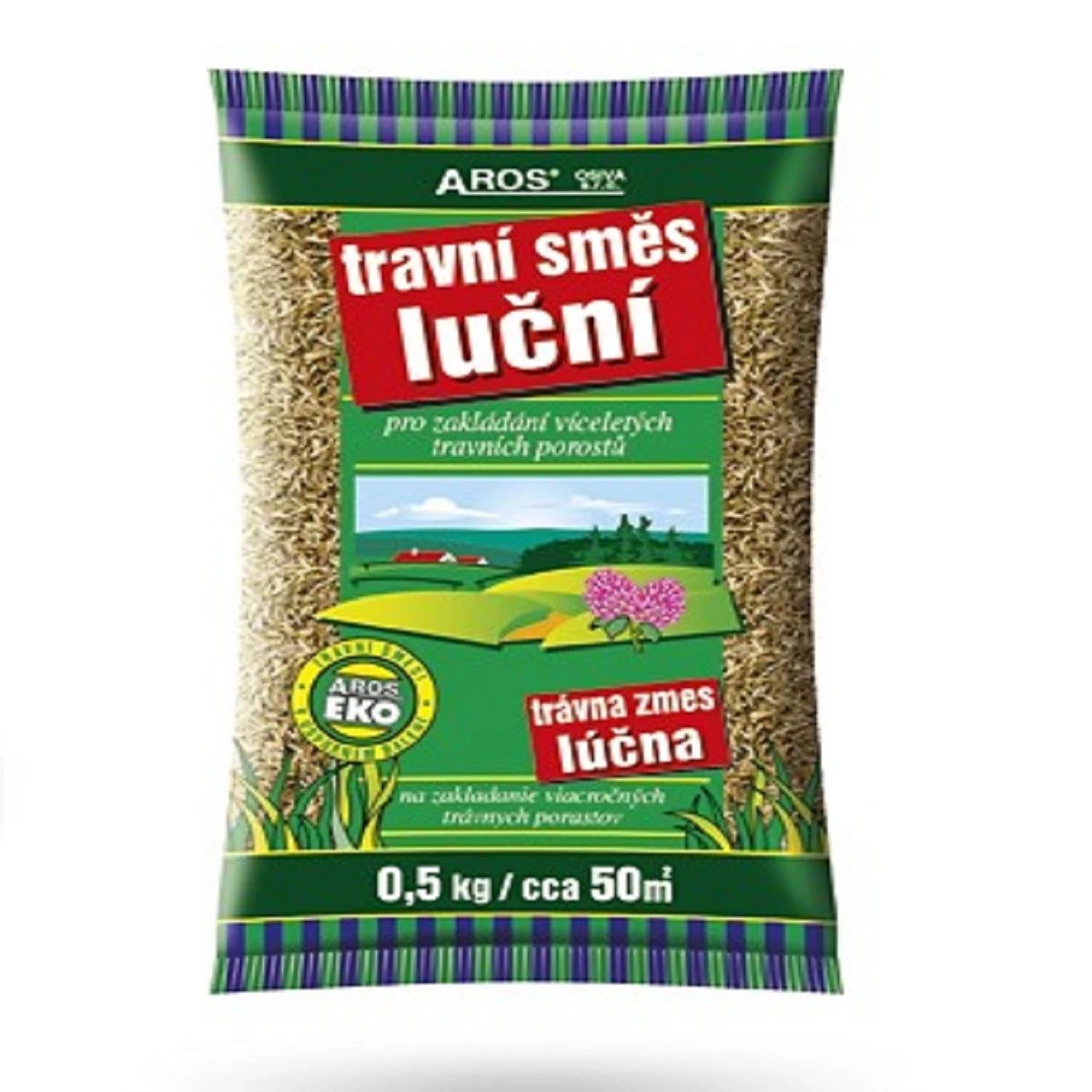 Trávnik na zakladanie viacročných porastov - Aros - trávne osivo - 500 g