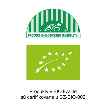 Produkty v BIO kvalite
sú certifikované u CZ-BIO-002