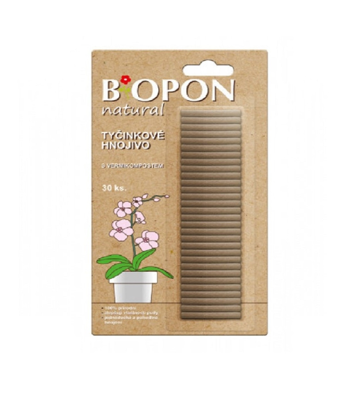 Tyčinkové hnojivo s vermikompostom - BoPon - hnojivá - 30 ks
