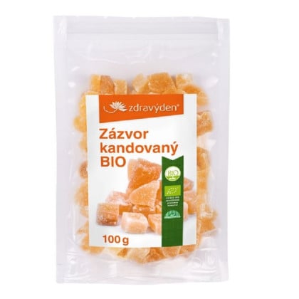 BIO zázvor kandizovaný - bio kvalita - 100 g